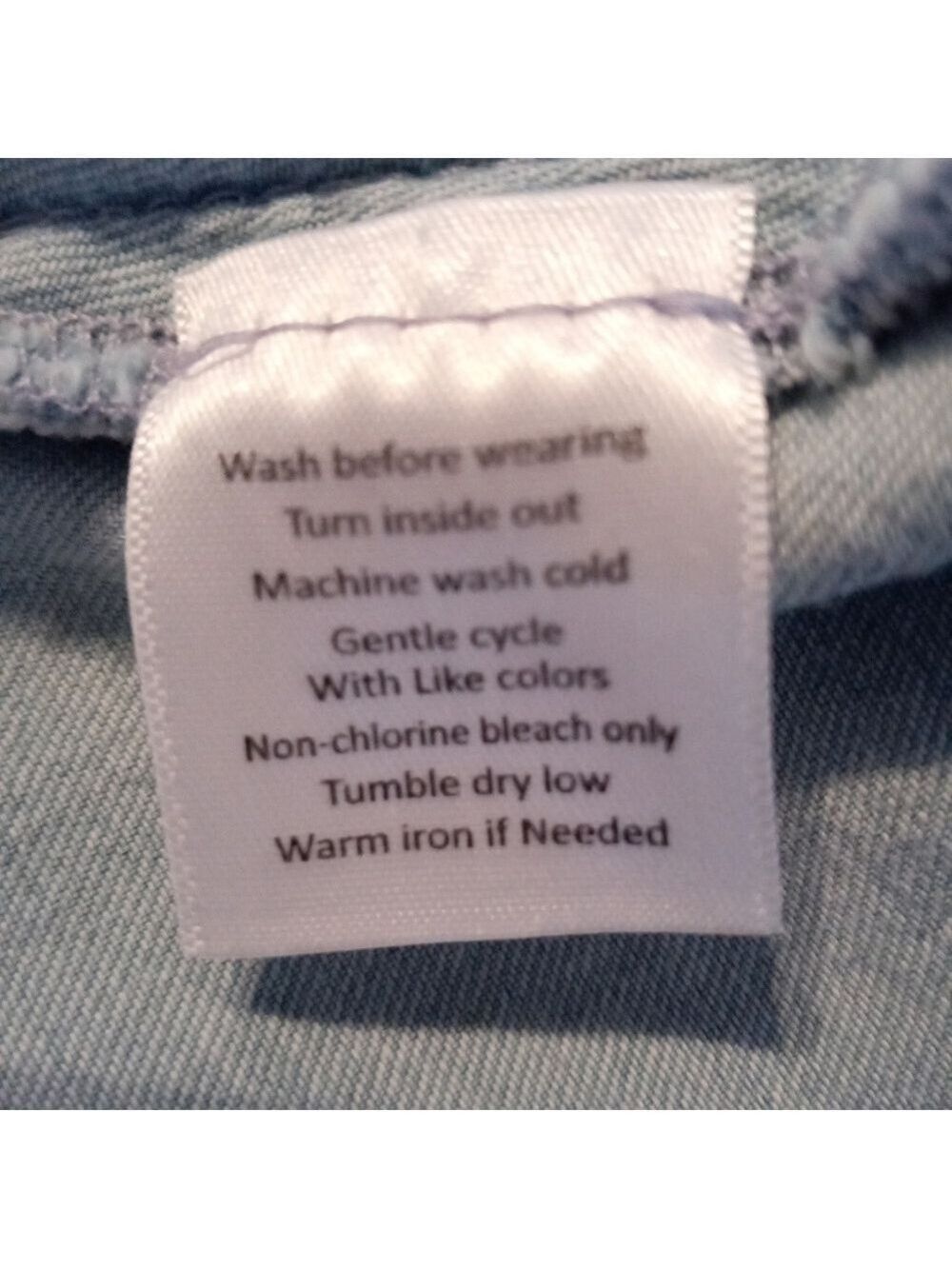National Embroidered Cotton Denim Patio Dress, Light Blue, Size XL - Picture 8 of 8